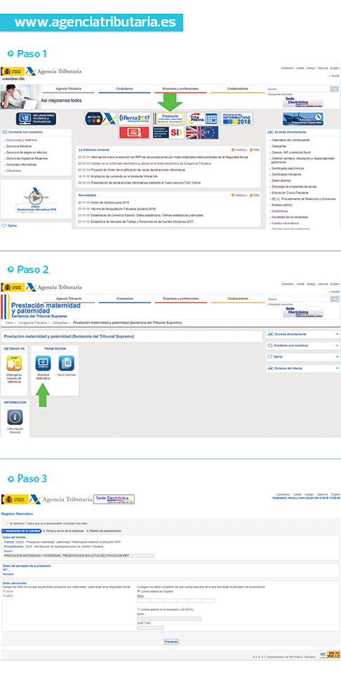 3 pasos para solicitar el IRP prestación maternidad
